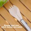 Outdoor Folding Fork Spoon with Snap Button Portable Travel Picnic Hiking Backpacking Food Grade Collapsible Cutlery Flatware Utensils