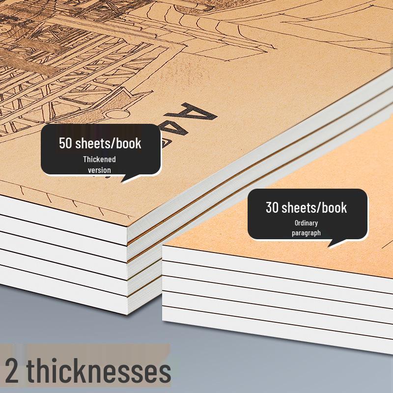 A4 Large Blank Sketchbook for Drawing and Coloring