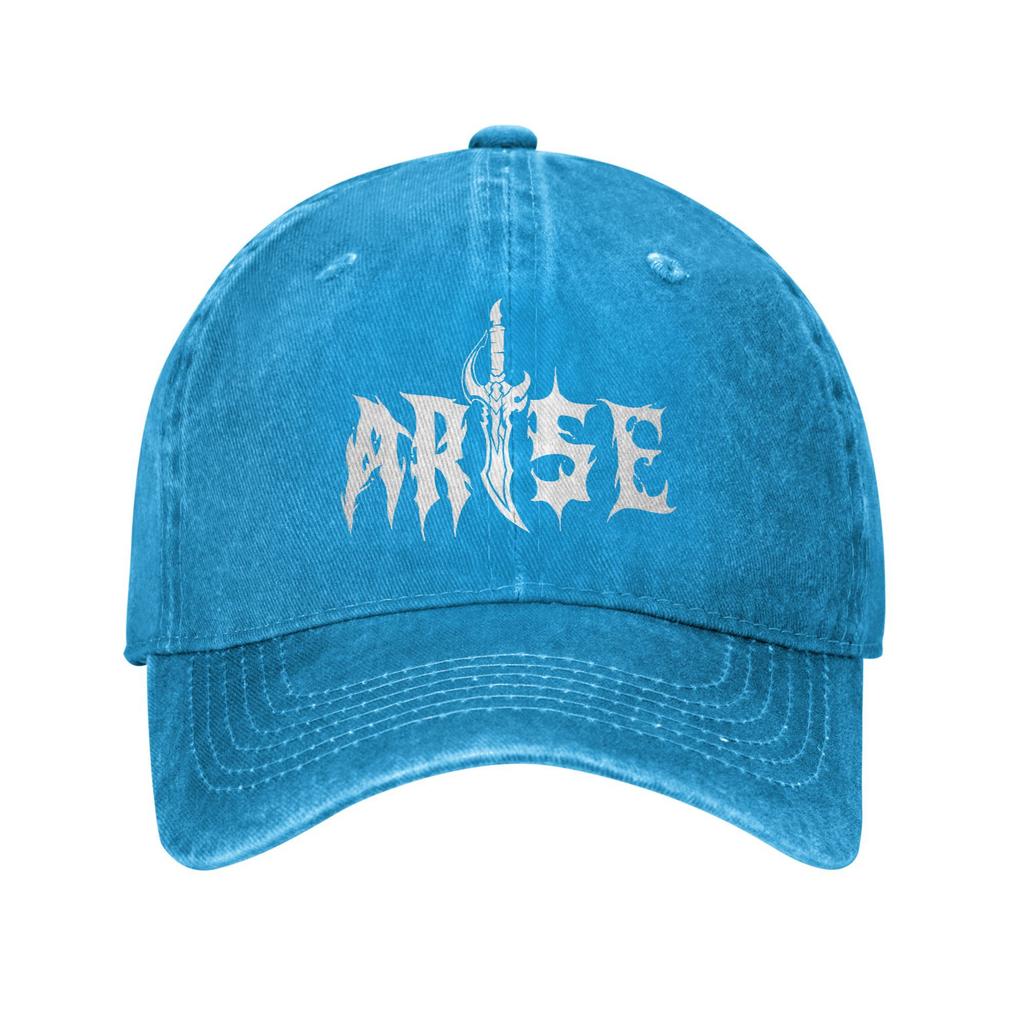 Fashion ARISE! 005 Solo Leveling Sung Jinwoo Baseball Cap Unisex Style Distressed Denim Headwear Running Golf Soft Caps Hat