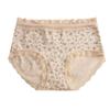 Pastoral Girl Antibacterial Mid-Waist High Elasticity Triangle Panties for Women - Soft & Comfortable with Extended Crotch
