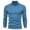 Turtleneck Men's Casual Multi-color Comfortable Knitted Sweater New Autumn and Winter Casual Men's Solid Color Pullover Sweater
