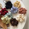 Women Silk Scrunchie Elastic Handmade Multicolor Hair Band Ponytail Holder Headband Hair Accessories  Satin Silk Solid Color
