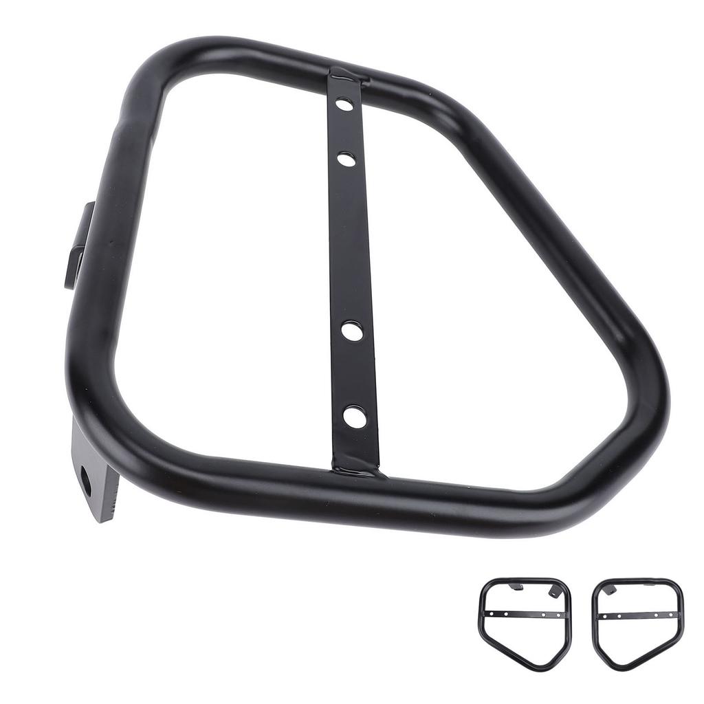 Motorcycle Side Trunk Bag Bracket Extra Storage Iron Motorcycle Side Mount Luggage Shelf for Scrambl