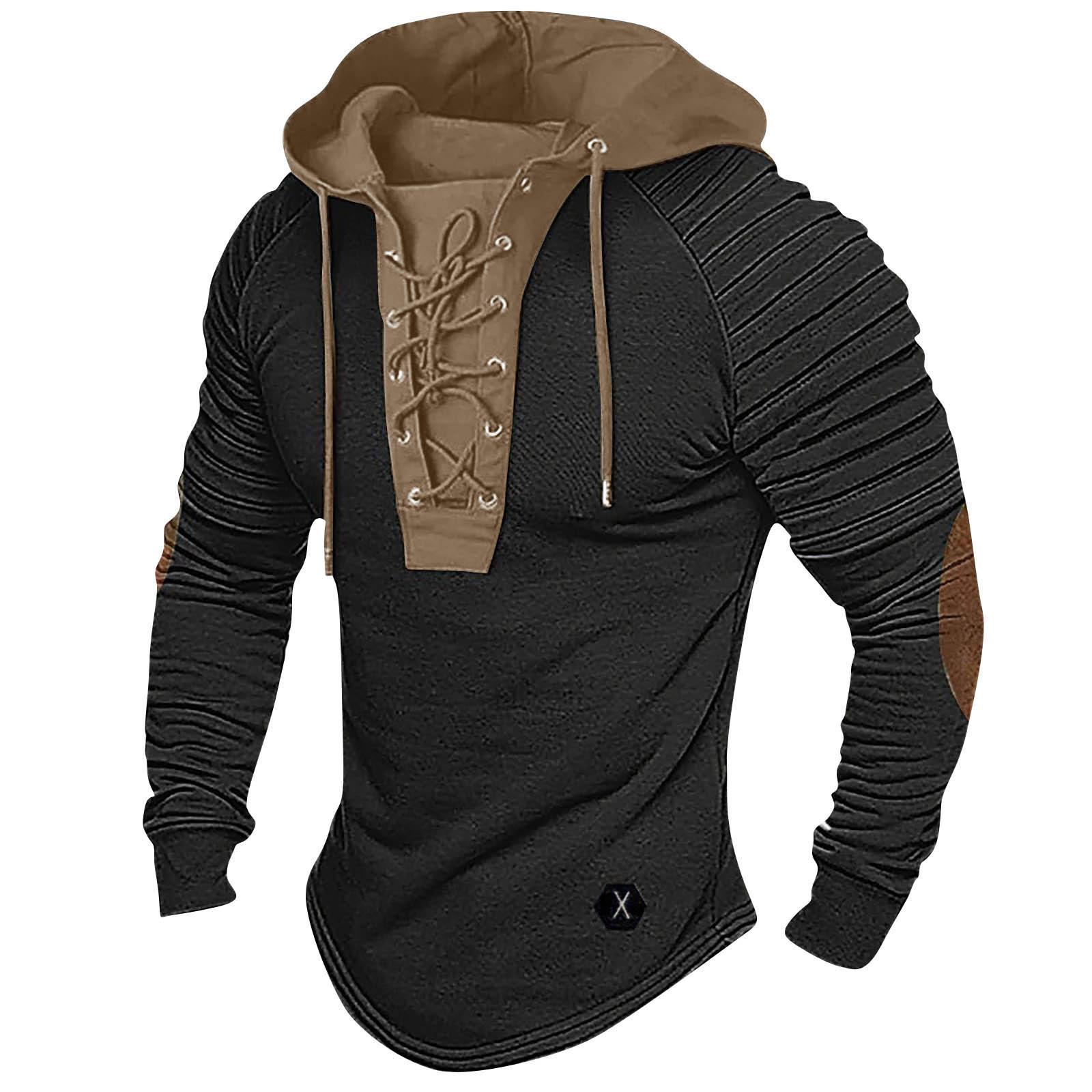 

Весенняя и мужская толстовка с воротником-стойкой — это повседневные свитера для активного отдыха, топы XXL чёрный