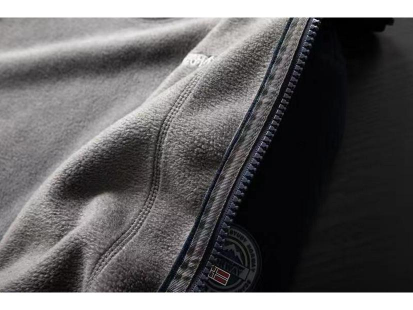 Norwegen-Bereit: Übergröße Herbst/Winter Fleecejacke für Outdoor-Kälteschutz