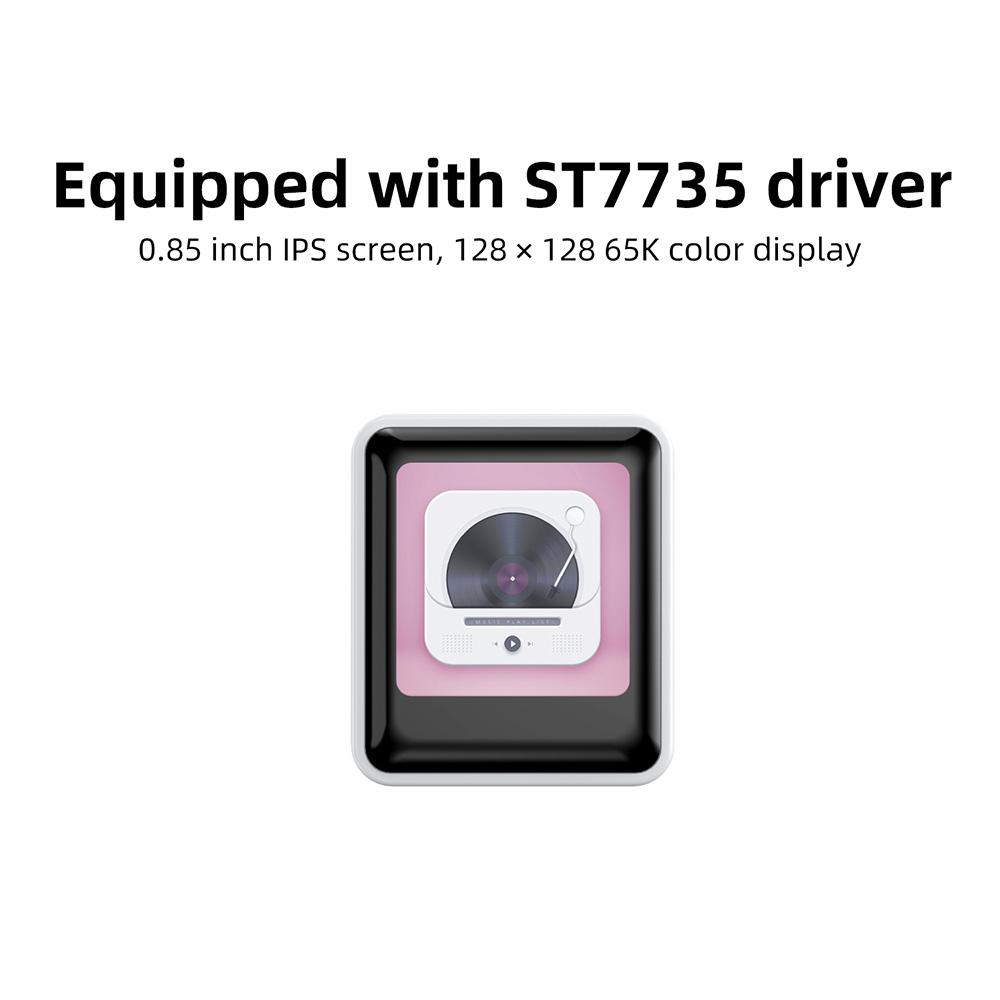 0.85 Inch IPS LCD Screen Key Module ST7735 SPI Display Mechanical Button 128x128 For Arduino ESP32 RP2040 DIY Embedded Project