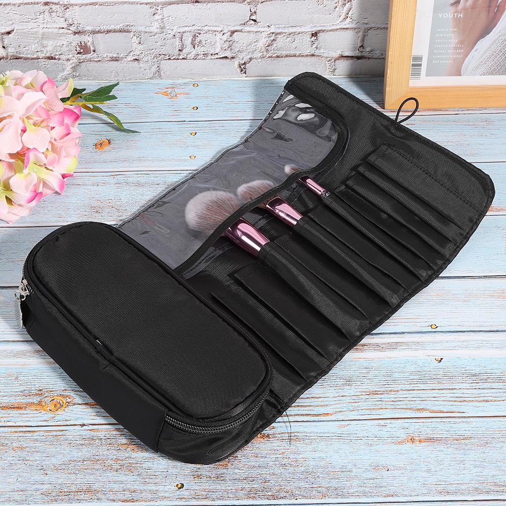 Portable Folding Cosmetic Tool Storage Bag Makeup Brush Lip Stick Cream Organizer Bag