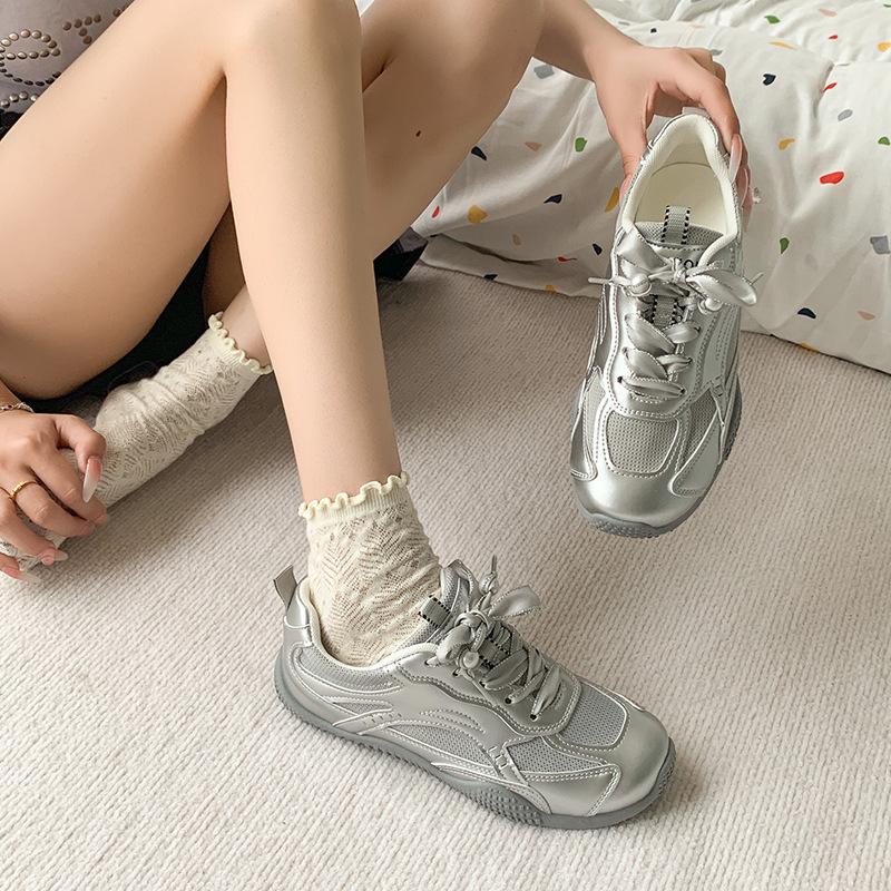 Ladies Spring and Autumn Summer Breathable German Training Shoes Leisure Sports Shoes Soft-soled Running Shoes Are Light Fashion