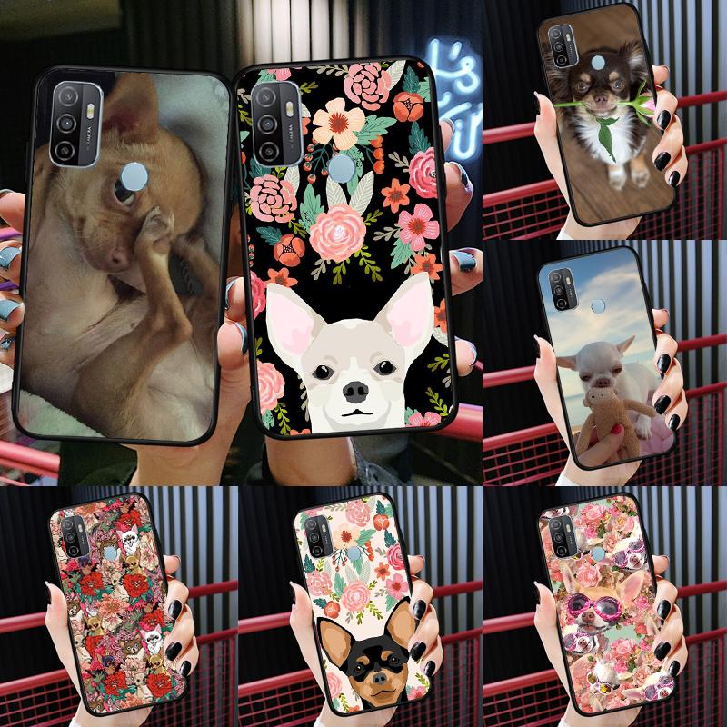 Chihuahua Dog Case For Oppo A96 A76 A16 A15 A17 A52 A72 A54S A57S A58 A78 A98 A57 A77 A54 A74 A94 Cover