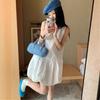 Petite Women's Elegant Summer Dress with Lining & Zipper - Loose, Bud-Shaped Short Skirt