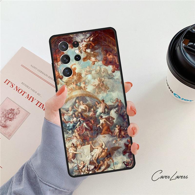 Renaissance Art Painting Phone Case For Samsung Galaxy S24 S25 S23 S22 Ultra Note 10 20 Plus S20 S21 FE Cover