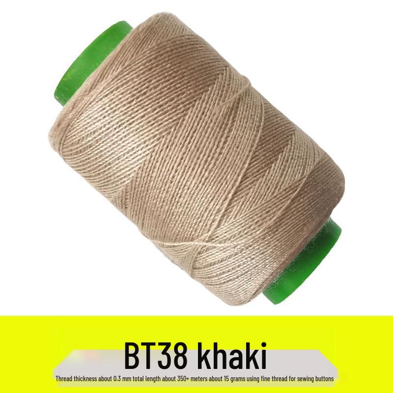 Pagoda Sewing Thread Set: Camel, Light Beige, Dark Gray, Black Coffee Small Rolls for Hand and Machine Mending.