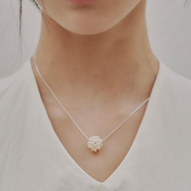 

enuff (silver 925) Bally pearl necklace silver-basic