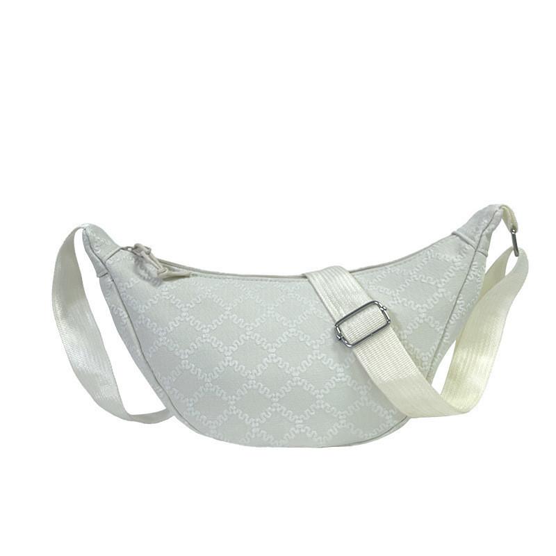 

Stylish Large Capacity Quilted Canvas Bag For Women In Trendy Colors Ideal For Daily Use бежевий