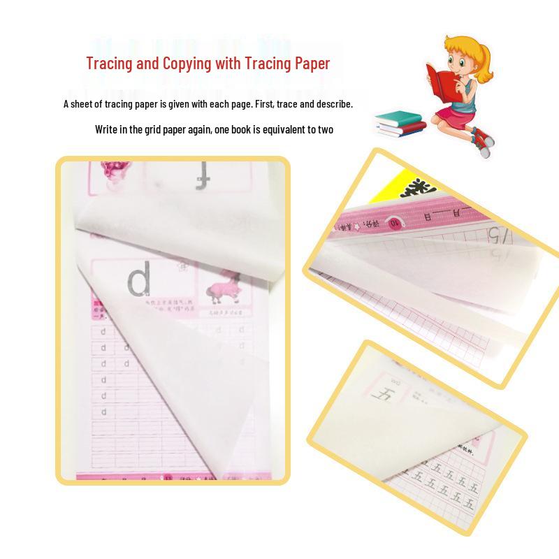 Early Childhood Transition Kindergarten Chinese Calligraphy & Pinyin Tracing Coloring Book for Kids