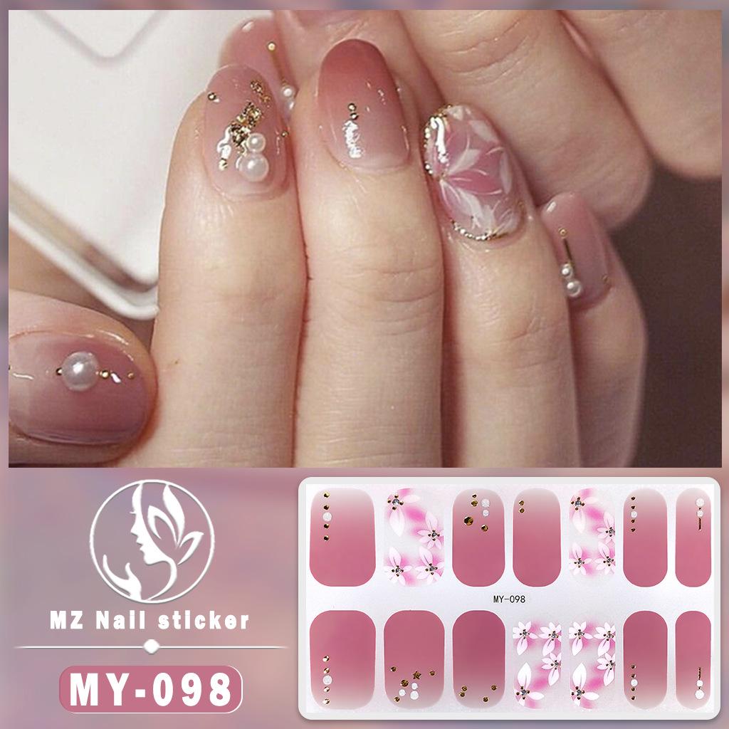 3D Waterproof Gel Nail Polish Film – Diamond & Laser Nail Art Stickers