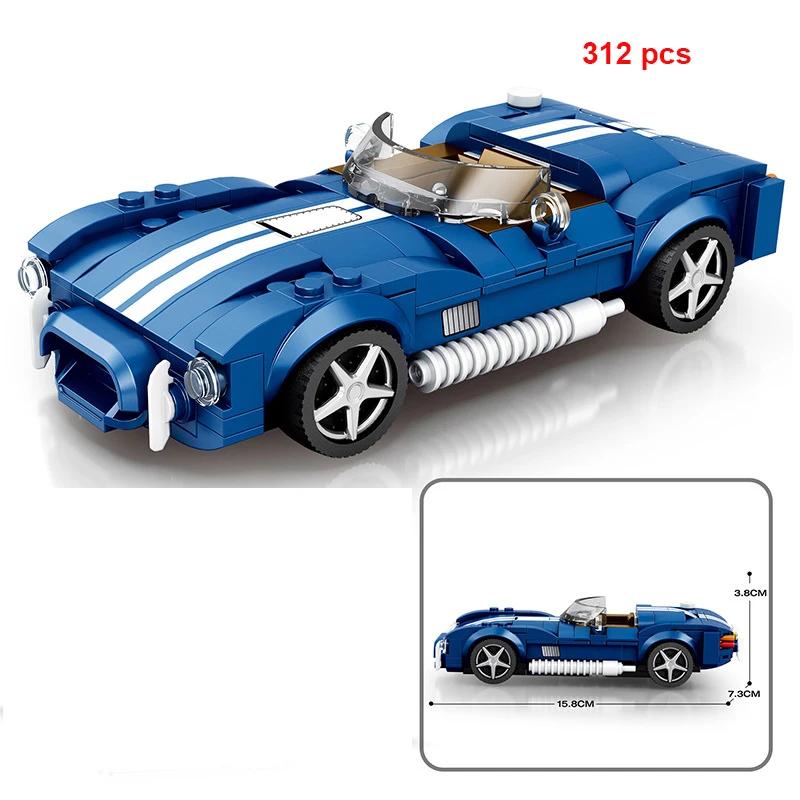 City Speed Sportbil Byggklossar Teknikbil Bil Carro Rennau Voiture Fordon MOC Utbildande Byggleksaker
