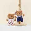 Adorable Teddy Bear Plush Keychain With Cute Overalls Perfect For Couples And Kids