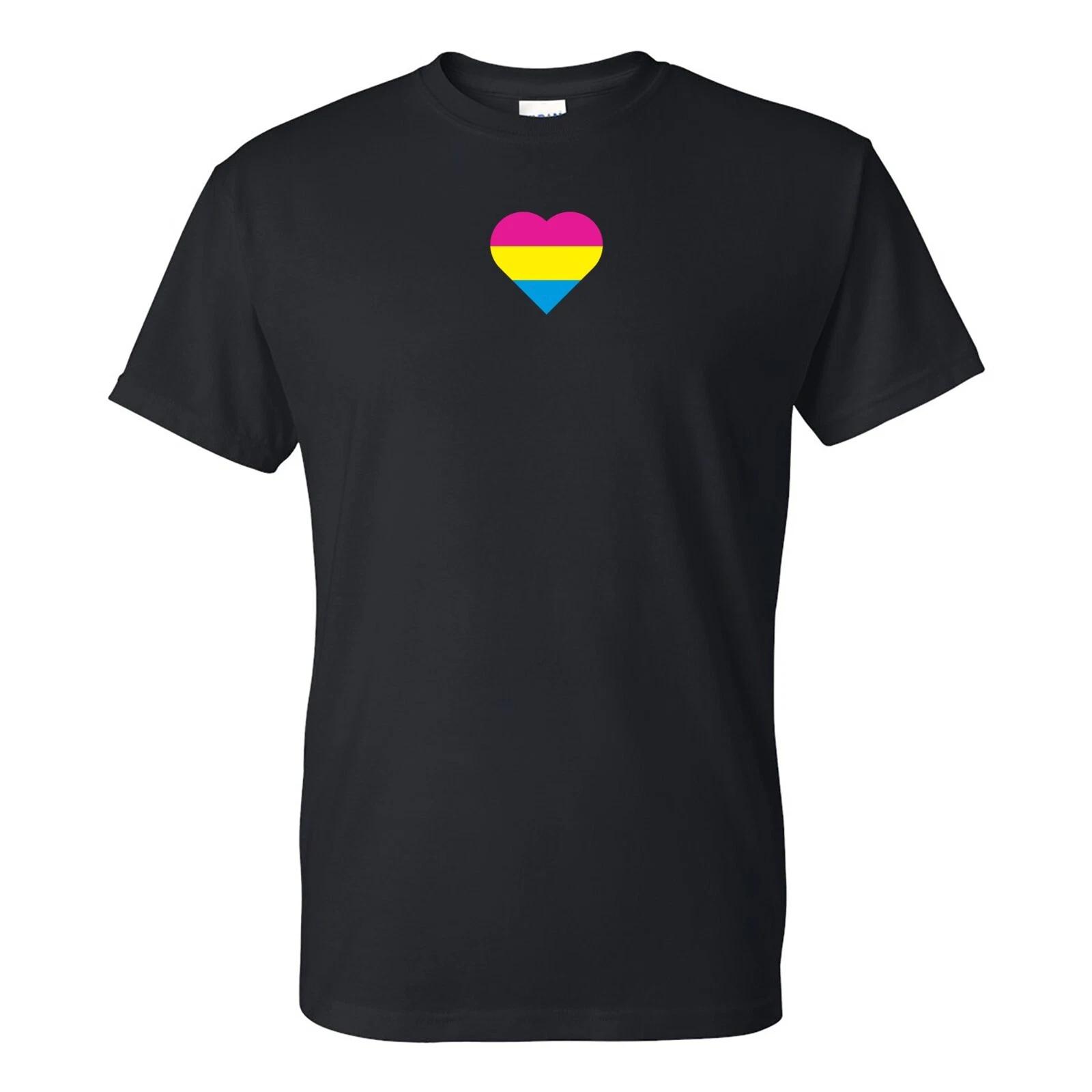 

Pansexual Pride Flag Heart - Pride Month LGBTQIA Love Identity T Shirt - Black L