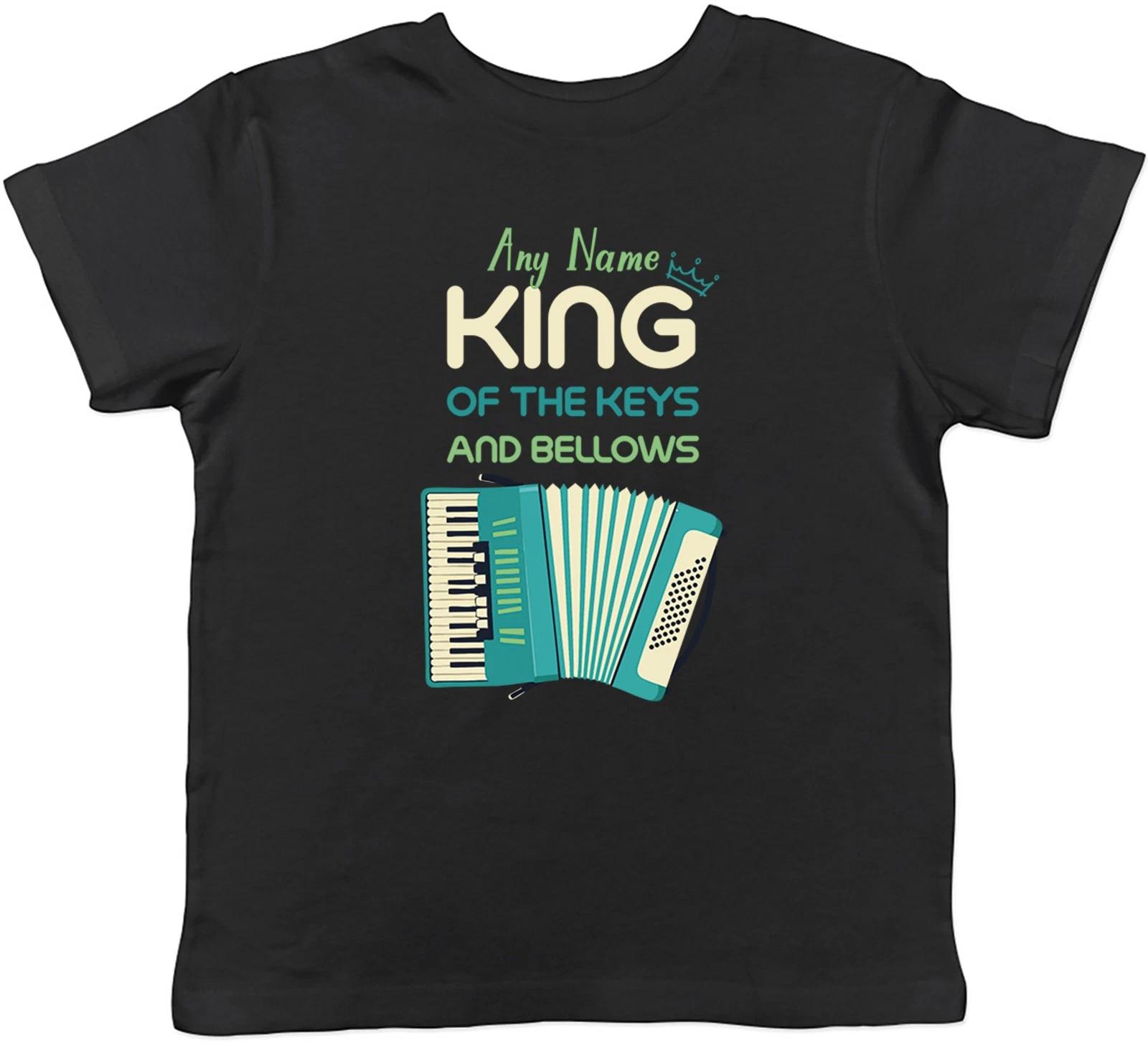 Personalised Accordion Player Kids T-Shirt Boys Girls Gift 130