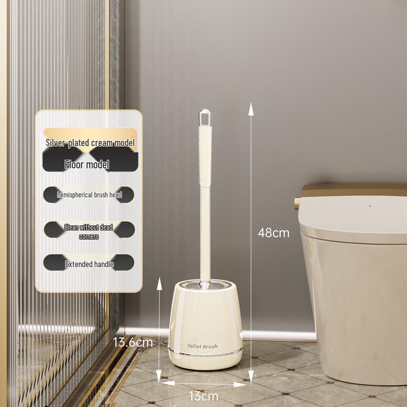 2024 Luxury Floor-Standing Toilet Brush: Dead Angle-Free & Punch-Free Design