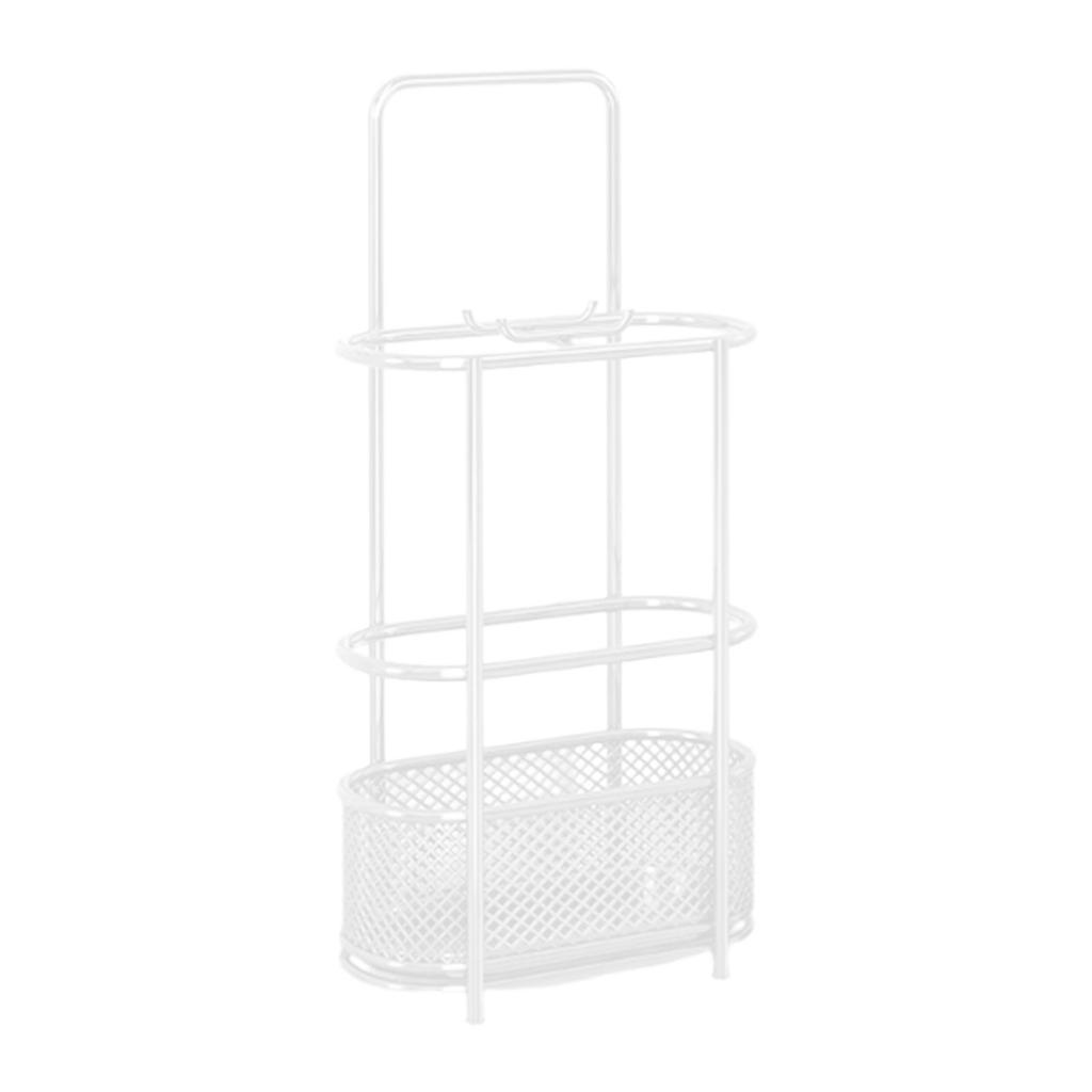 Umbrella Holder Storage Bin Iron Storage Bucket Convenient Sturdy Umbrellas Organizer Umbrella Drain Rack for Hotel Household