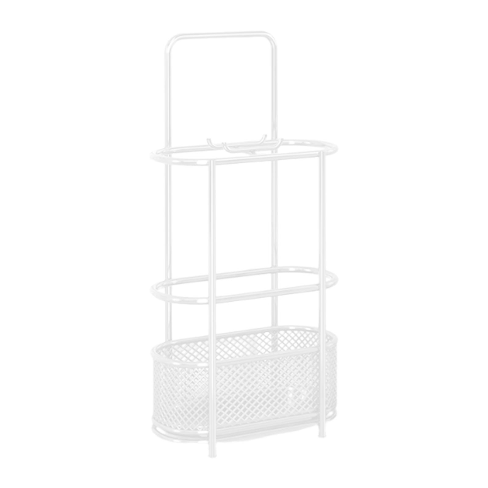 Подставка для зонтов контейнер для хранения железное ведро для хранения удобный прочный органайзер для зонтов подставка для сушки зонтов для отеля дома белый 3990₽