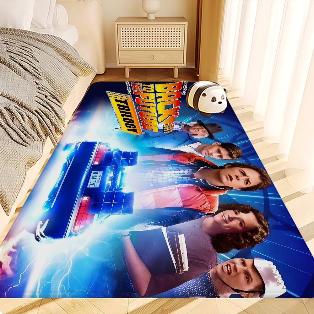 Back To The Future Door Mat Washable Non-Slip Living Room Sofa Chairs Area Mat Kitchen Toilet Rug