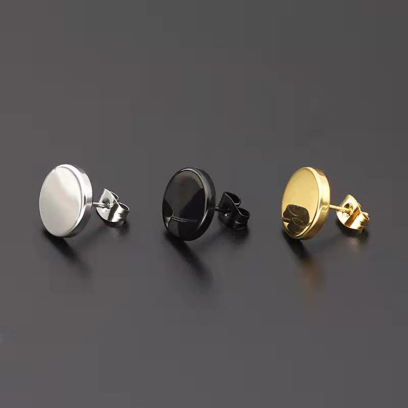 Korean Style Geometric Circle Earrings: Elegant, Versatile Ear Jewelry for Women and Students