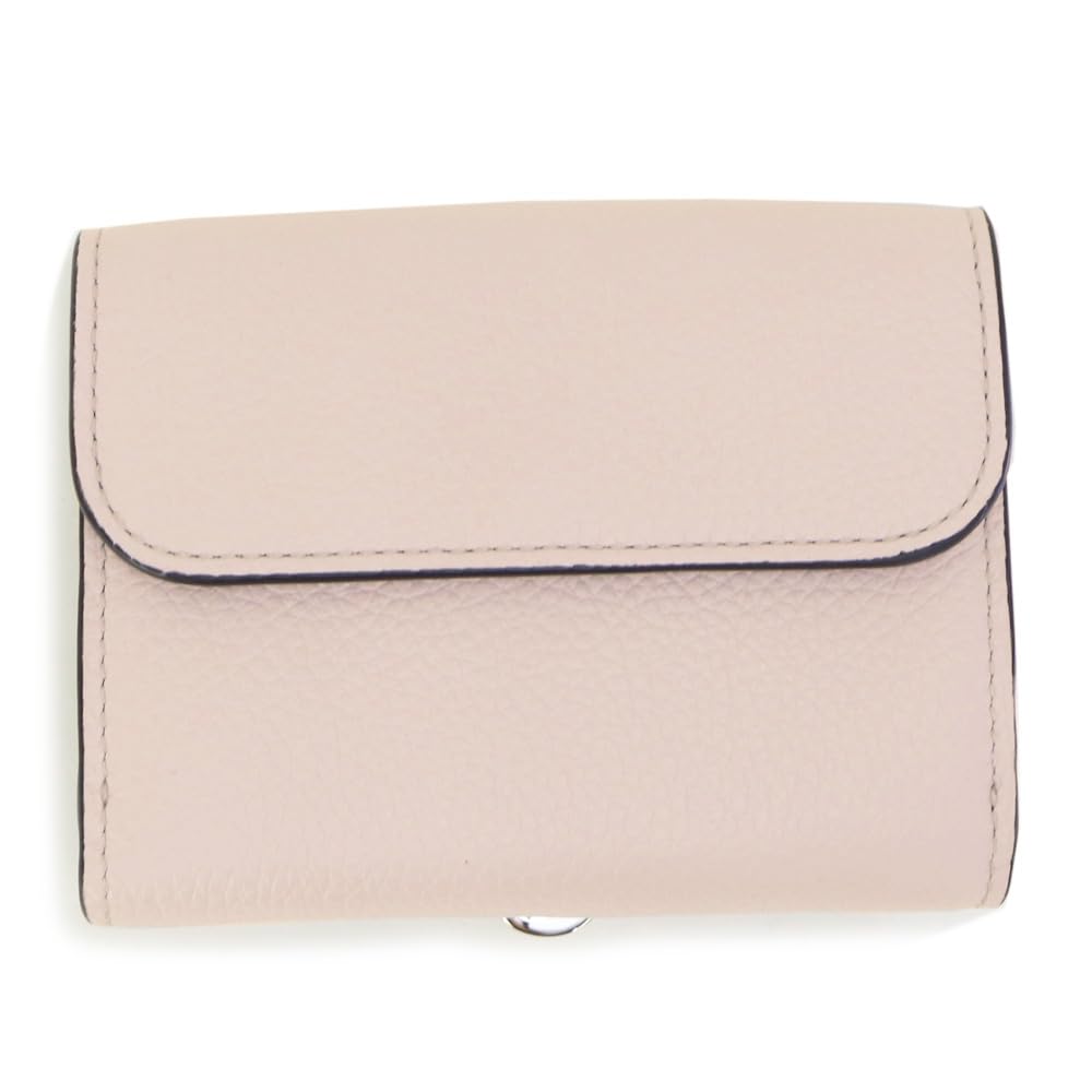 Chloe CHC21WP945F57 WILD GREY 084 24AW Pink Gray Wallet Alphabet Flap Small Trifold Wallet Women's [Used]