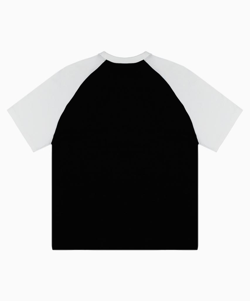 SAINTPAIN Sp Ancient Block Heavyweight Raglan Short Sleeve Tee Black