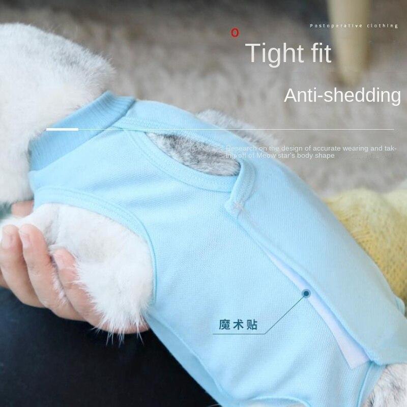 Breathable Sterilization Clothes for Female Cats Weaning Clothes Can Be Used To Prevent Licking After Cat Surgery.