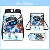 Astro Bot Student Backpack With Cartoon Pattern And Ultralight Oxford Material For Learning