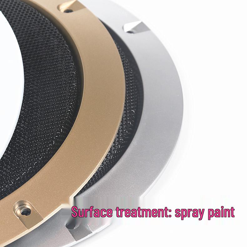 Car Subwoofer Decorative Speaker Grill Ring - Black, White, Gold, Silver