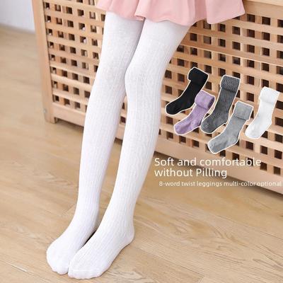 8-förmige Twist-Strumpfhose für Kinder – Frühling/Herbst, nahtlos, dünne Socken