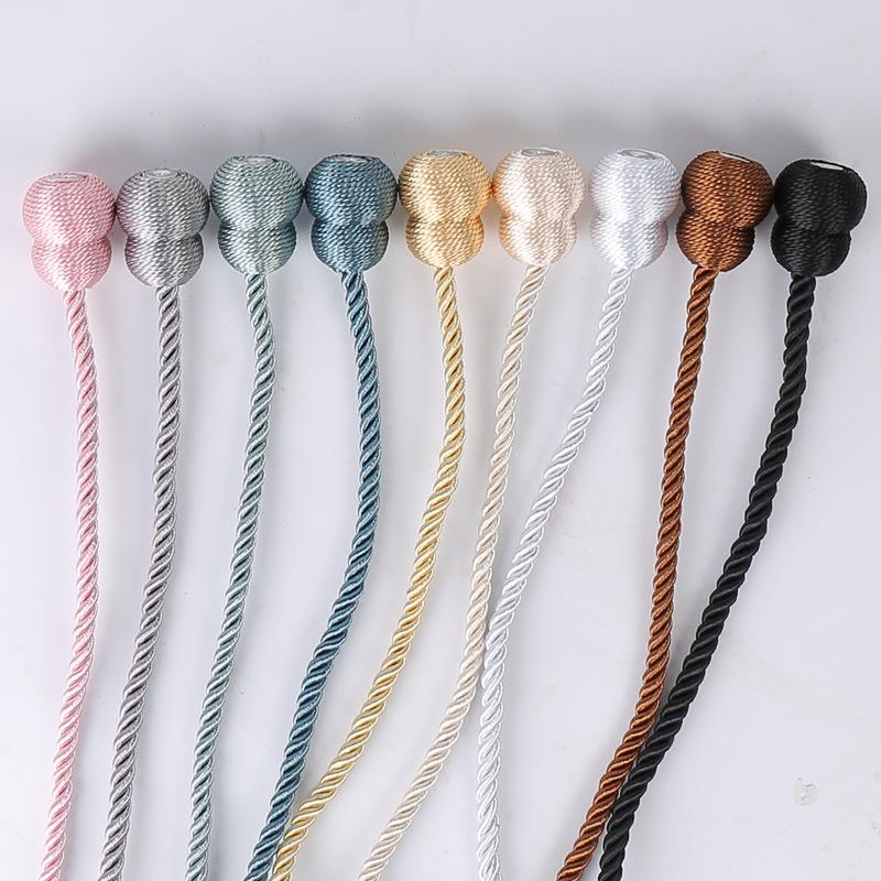 Strong Magnetic Curtain Tiebacks with Gourd Buckle - Modern Style, No Drilling Required