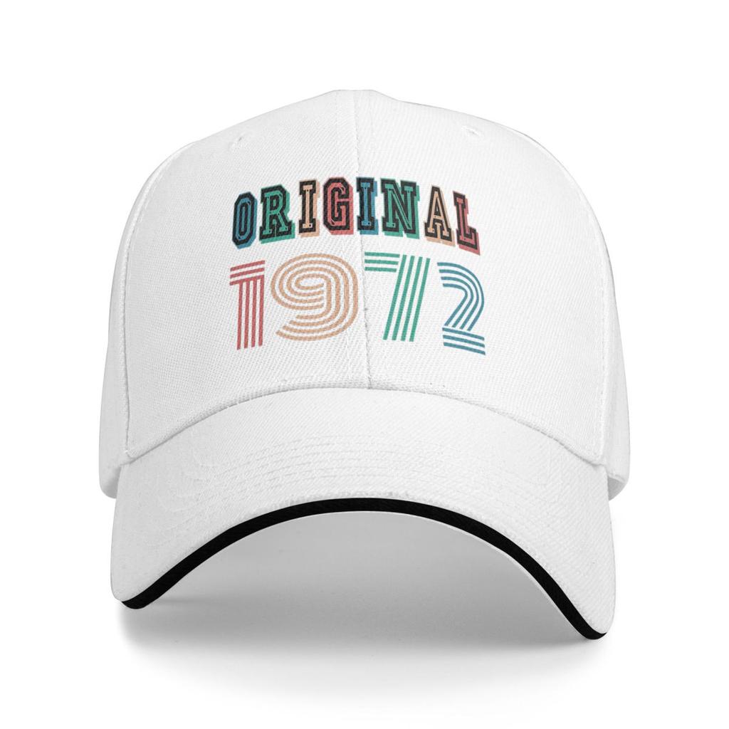 Unisex Baseball Hats Made In 1972 Original Vintage Outdoor Streetwear Summer Sports Baseball Caps Hip Hop Cap Casquette Hats