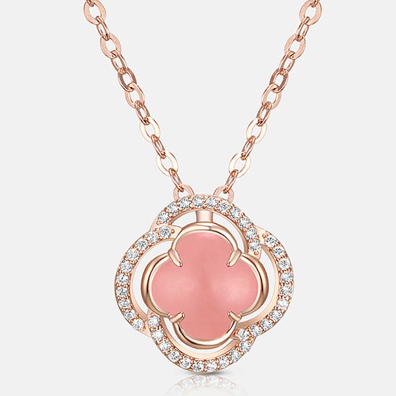 METROCITY JEWELRY La Rosa Sterling Silver Rose Necklace A251SN1073RPH