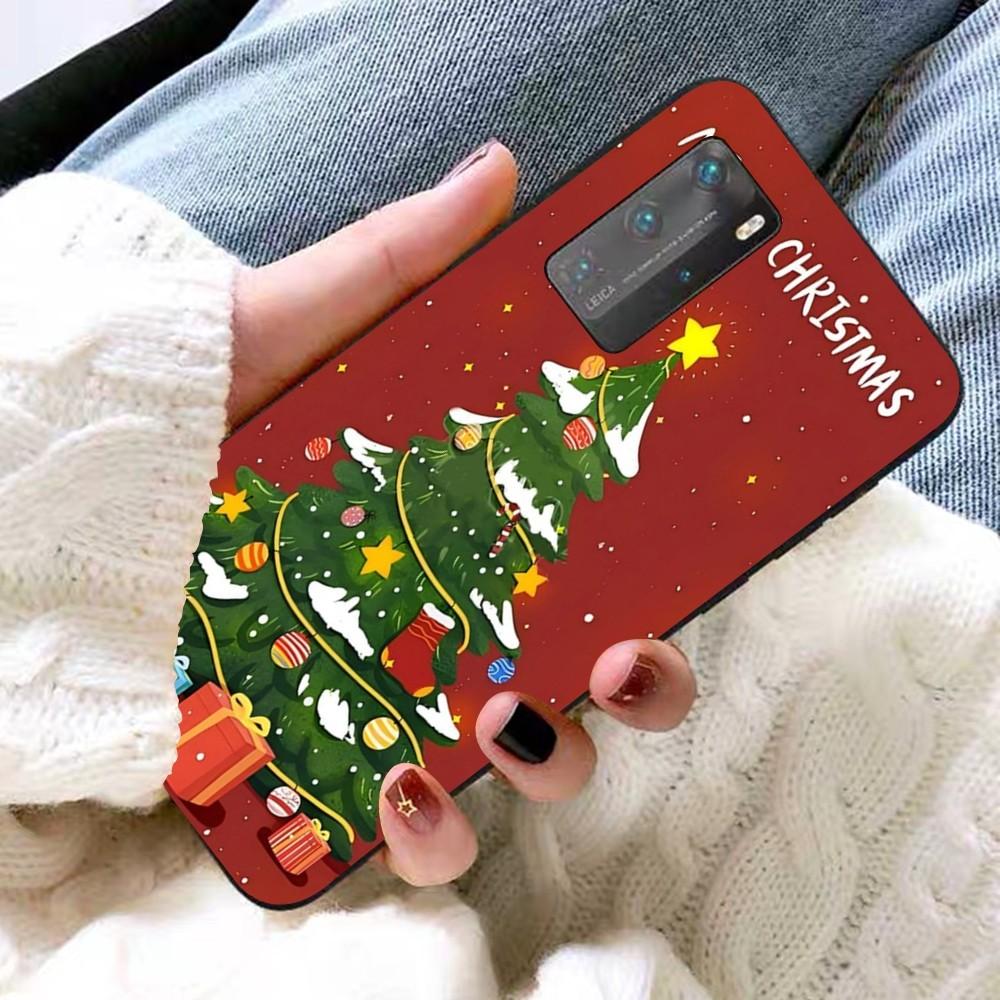 Merry Christmas Tree Phone Case For Huawei P 8 9 10 20 30 40 50 Pro Lite Psmart Honor 10 lite 70 Mate 20lite