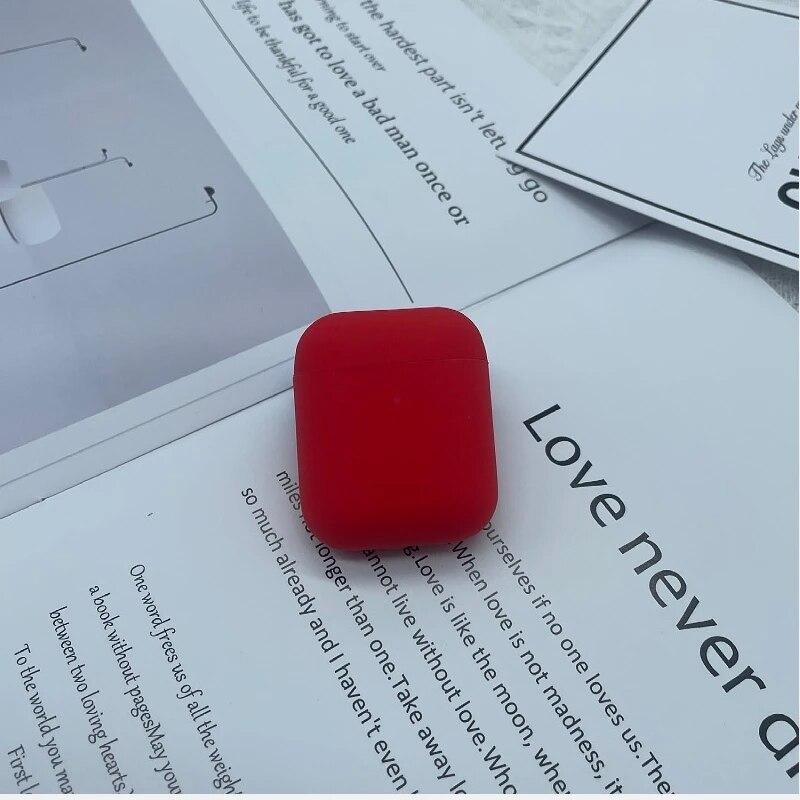 

1PCS Suitable for AirPods 1/2 Split Body Protective Case Apple Thin Wireless Bluetooth Earphone Liquid Silicone Protective Case