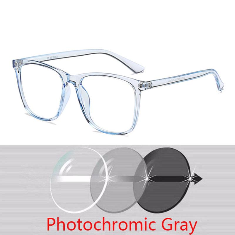 Super Light TR90 Eyeglasses Frame Unisex Glasses Computer Big Square Eyewear 0 -0.5 -1 -1.5 -2 -3 To -6.0