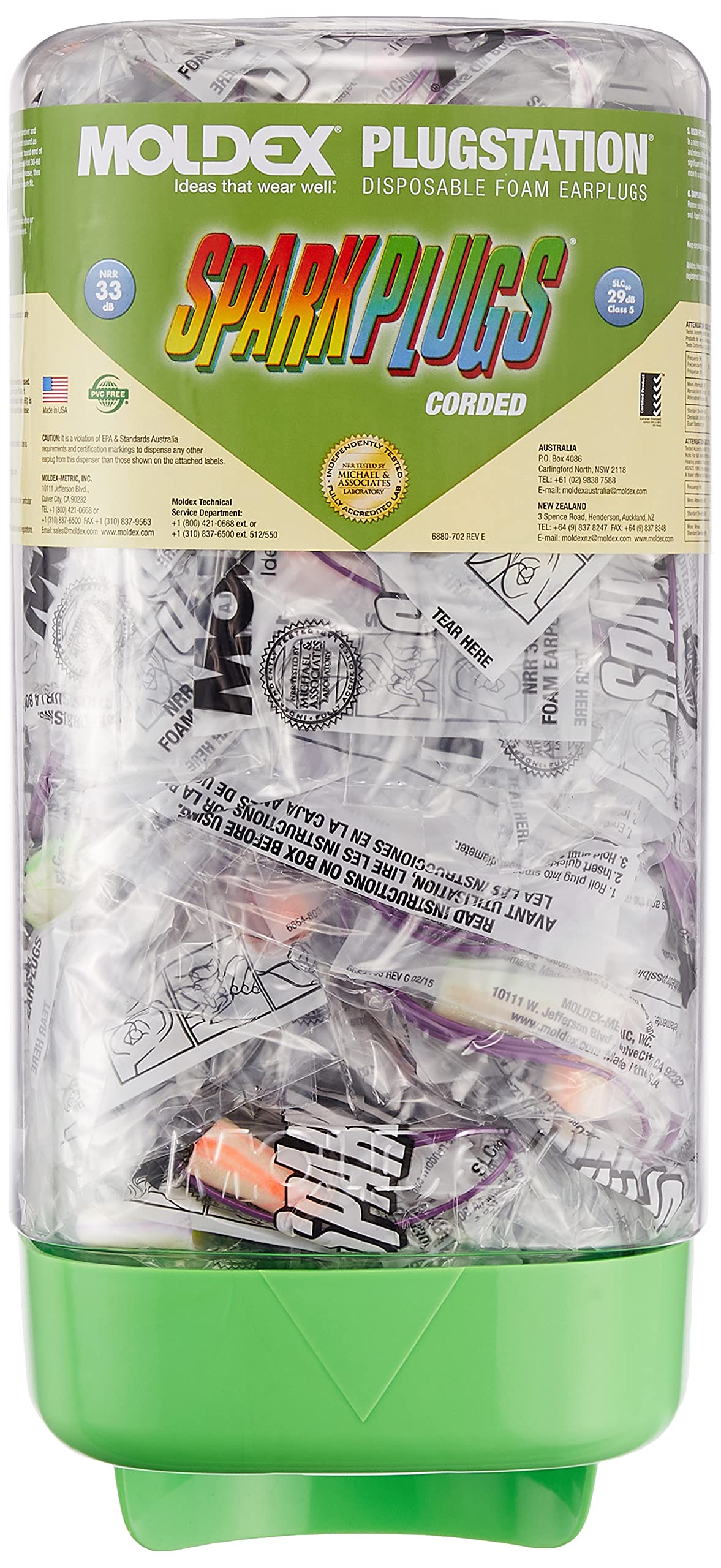 

MOLDEX Веревочные беруши Пункт выдачи берушей 6880 Беруши