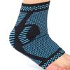 Ankle Brace Nylon Stretch Knit Lightweight Breathable Blue Ankle Bandage Wrap for Men Women Sports Foot  