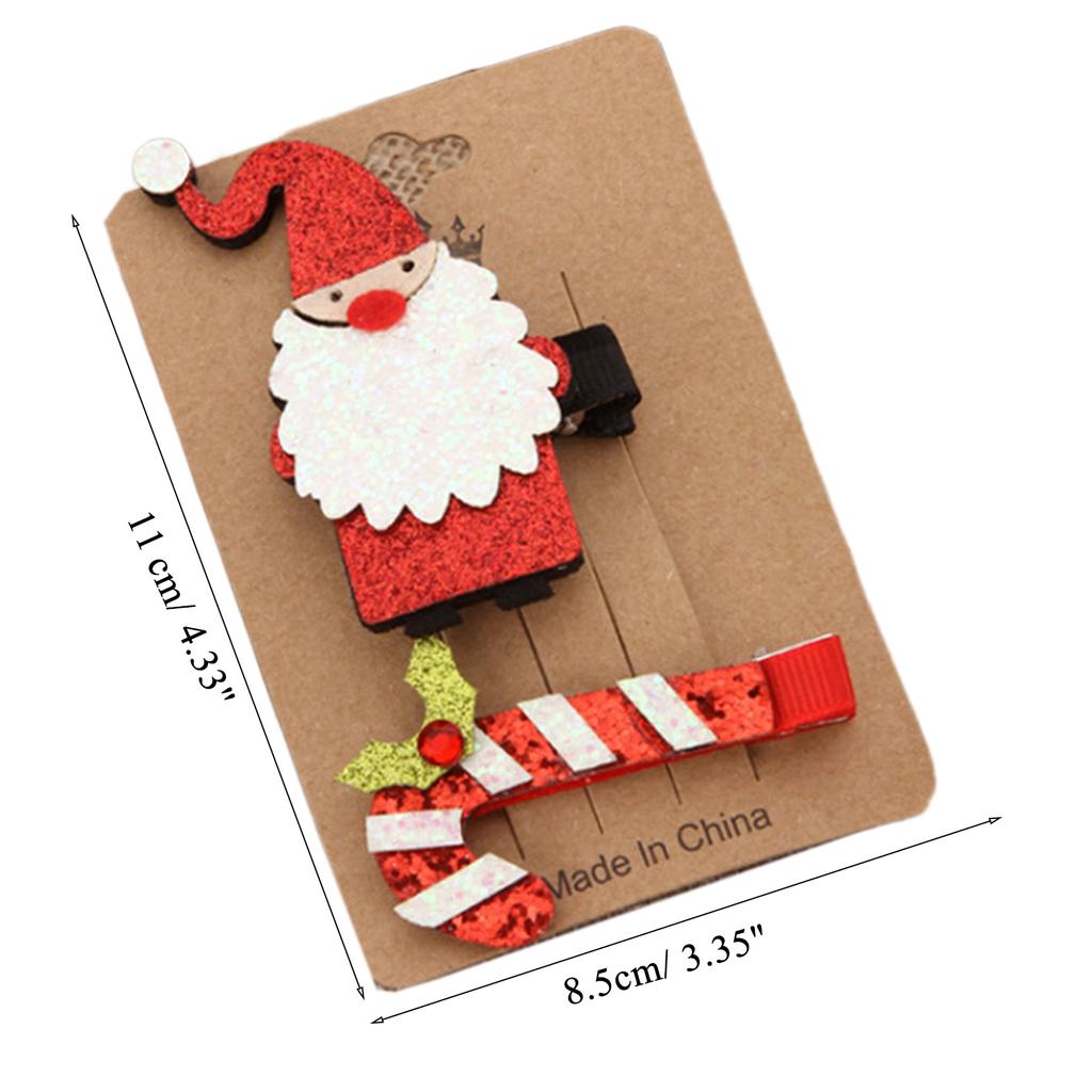 Christmas Hairpin Christmas Barrettes Christmas Hair Clip Santa Headpiece New Year Party Christmas Hair Accessories
