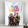 Vertical Tapestry Coldplay A Head Full Of Dreams Rainbow Letters Band Colorful Wall Hanging Poster for Fans Dorm