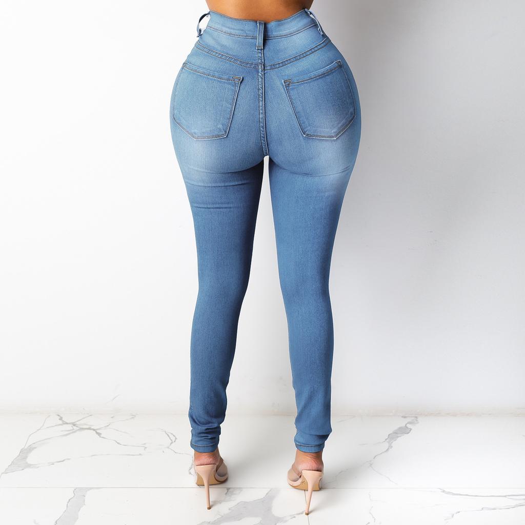 Women's High Waist Skinny Jeans Stretchy Slim Fit Denim Pants 5 Colors Available