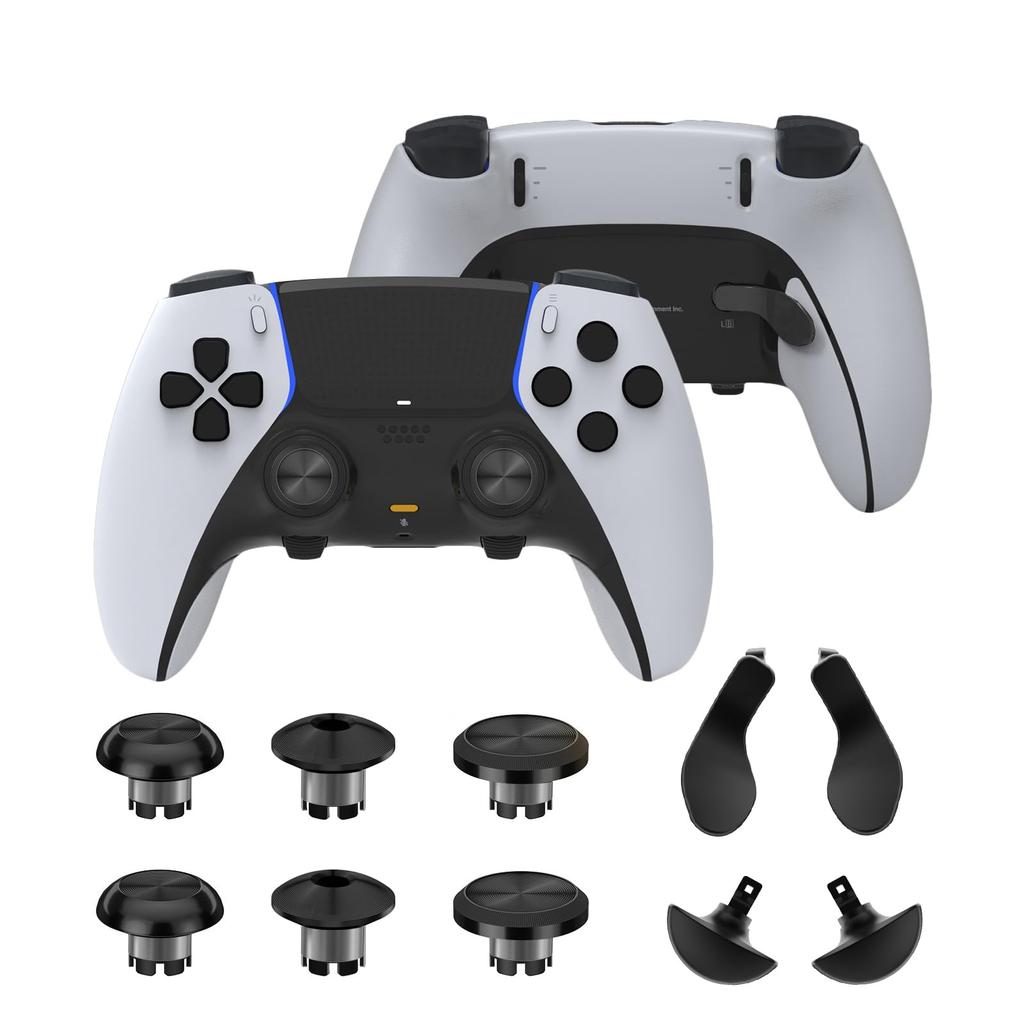 Metal Thumbsticks for PS5 Edge Metal Back Paddle Trigger Button Replacement Accessory Parts for PS5 DualSense Analog Controller, Joysticks,