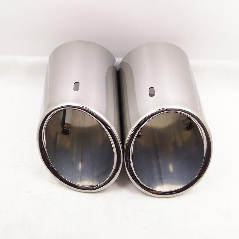 Silver Exhaust Muffler for 12-14 Malibu, Lynk & Co 02, Straight-Through Tailpipe
