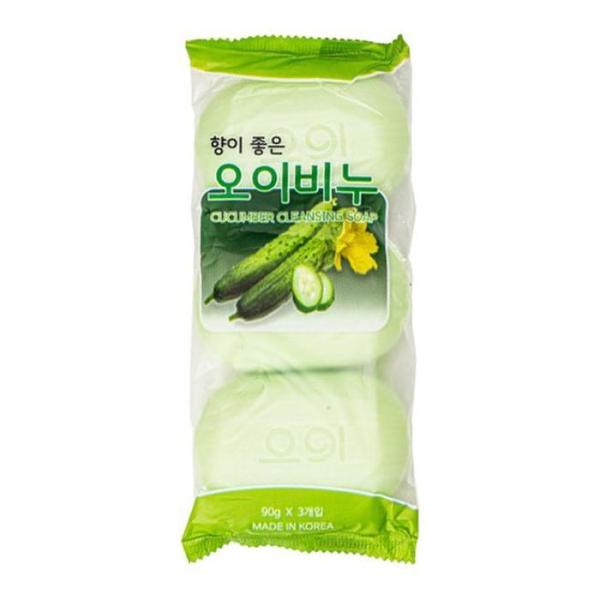 

[OF1P40O2] Cucumber Soap 3p (12130517)