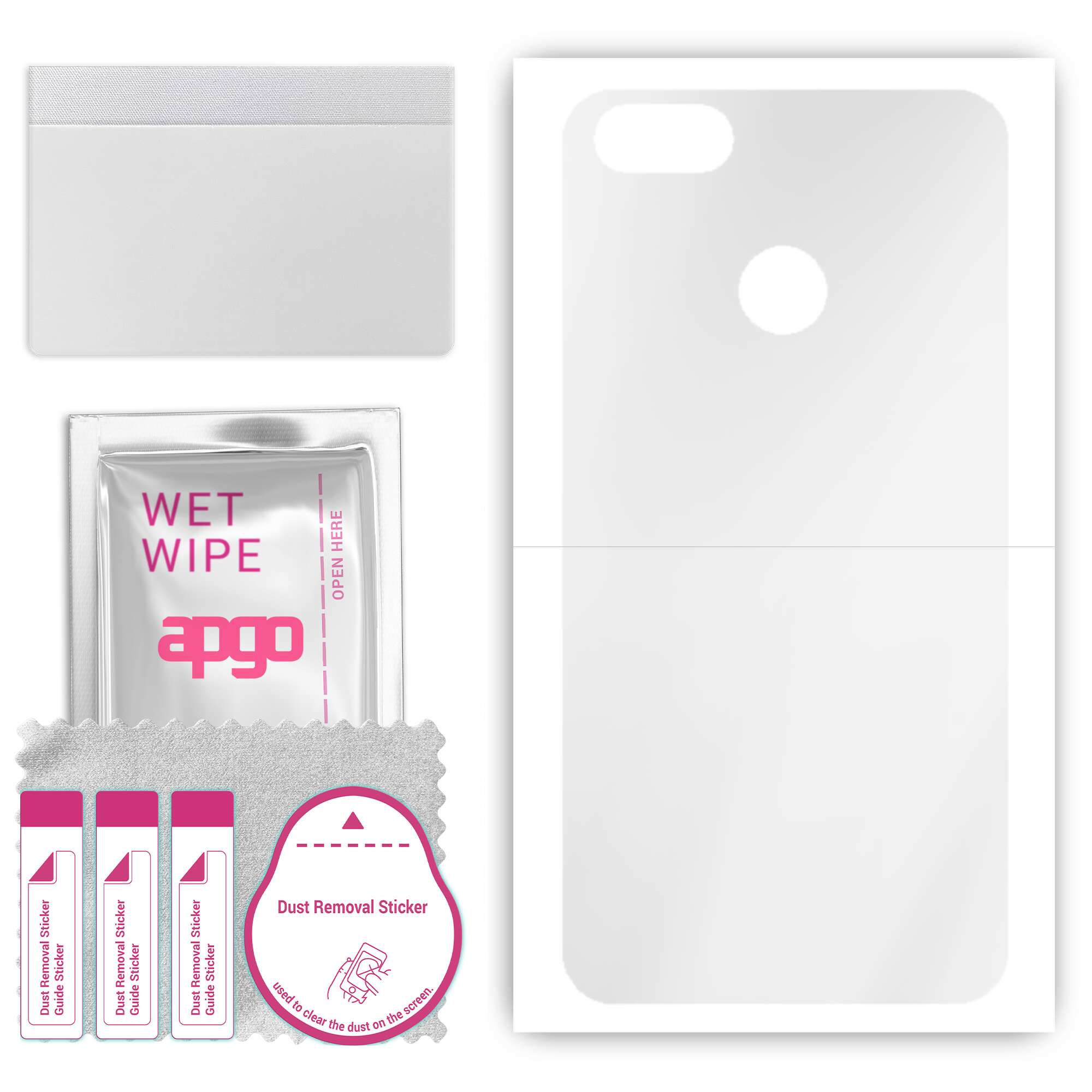 

apgo Ultra Clear Protective Skin Sticker for the back compatible with Huawei P9 lite mini, Wrap Film, Hydrogel Film, Flexible, Soft TPU with positioni